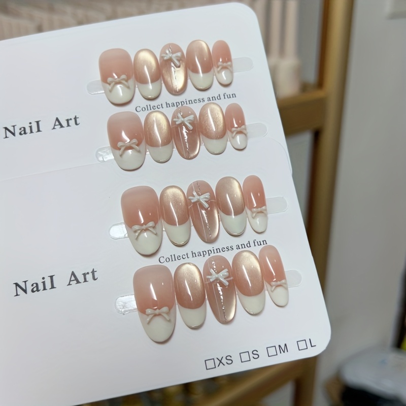 Resin Art Resin - 10pcs high-end ภาษาฝรั่งเศสคํา Cat's Eye Bow