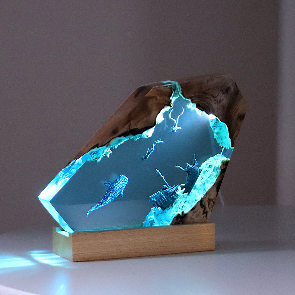 Resin Art Ocean - ใหม่ Creative ในร่มห้องนอนตกแต่งตาราง Accents Ocean ศิลปะหัตถกรรม