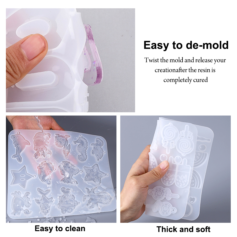 ต่างหูจี้ซิลิโคนแม่พิมพ์อีพ็อก - Resin Art Acrylic บทวิจารณ์และราคา