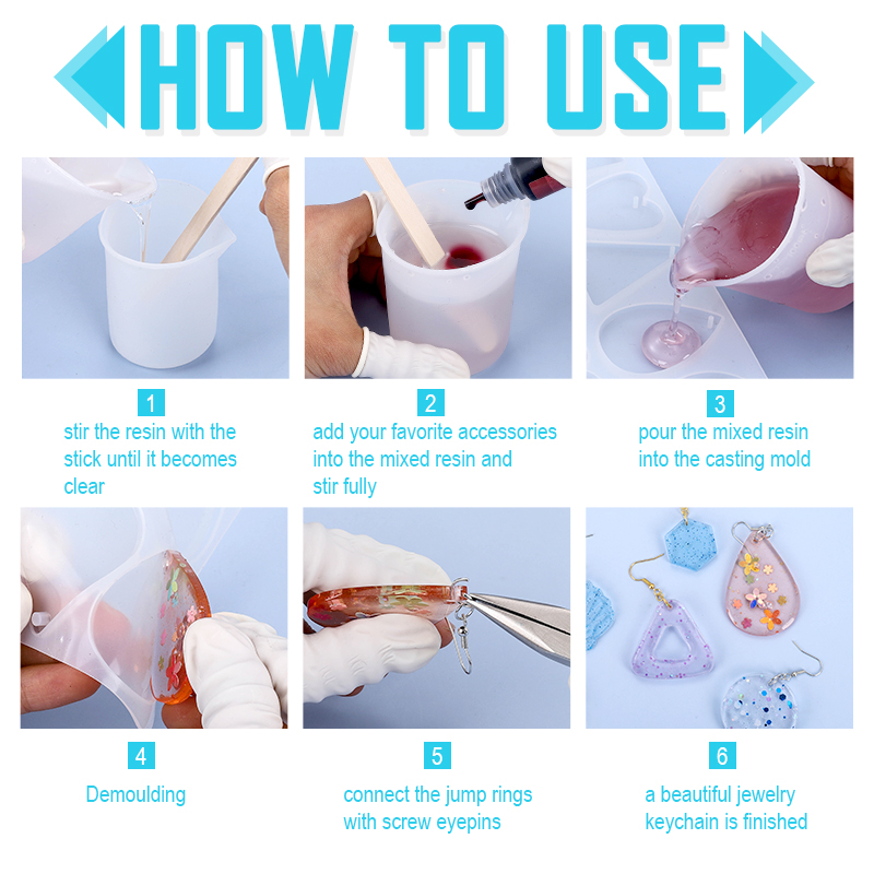 ต่างหูจี้ซิลิโคนแม่พิมพ์อีพ็อก - Resin Art Acrylic บทวิจารณ์และราคา