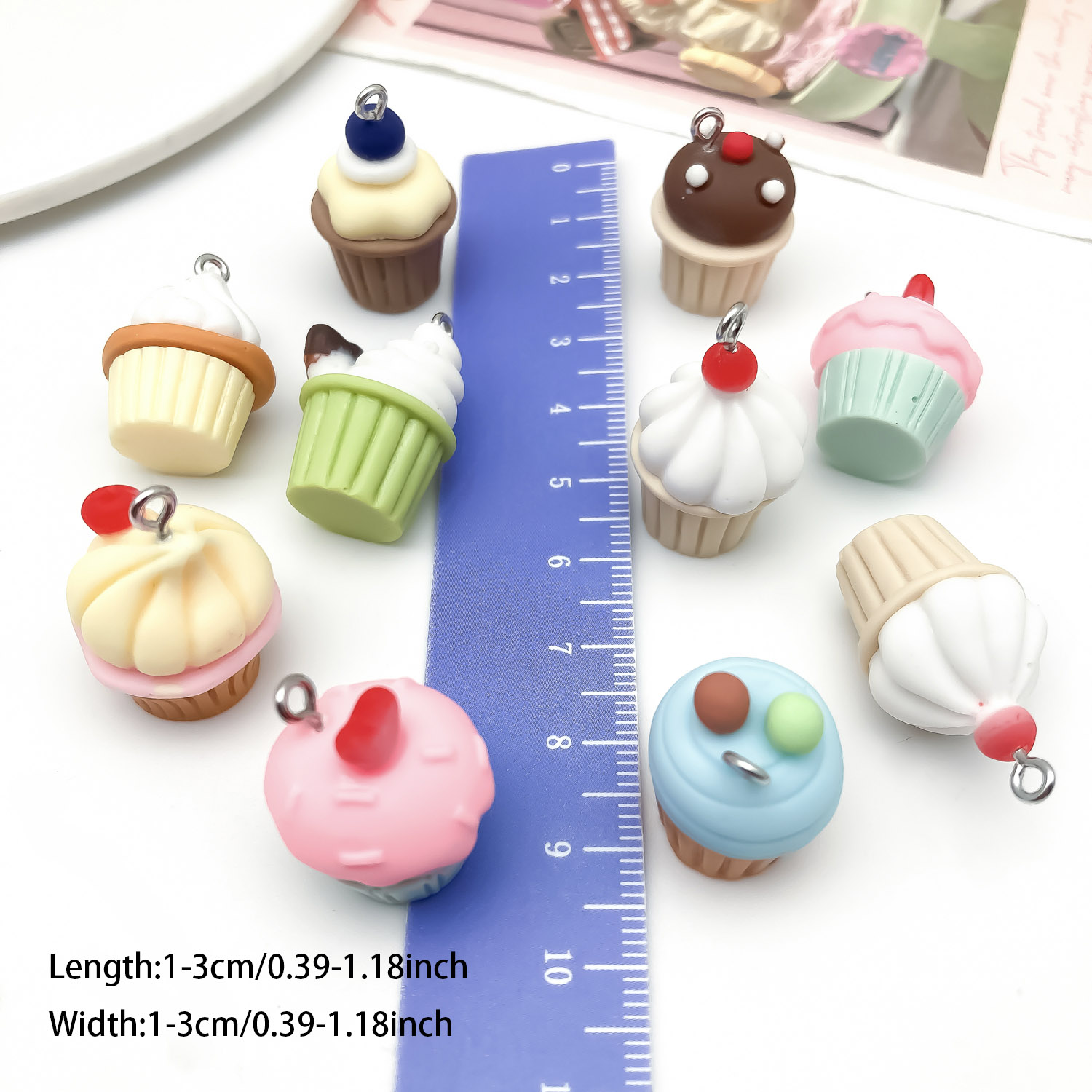 5/10 ชิ้นครีมเค้กเรซิ่นจี้- DI - Resin Art Pendant บทวิจารณ์และราคา