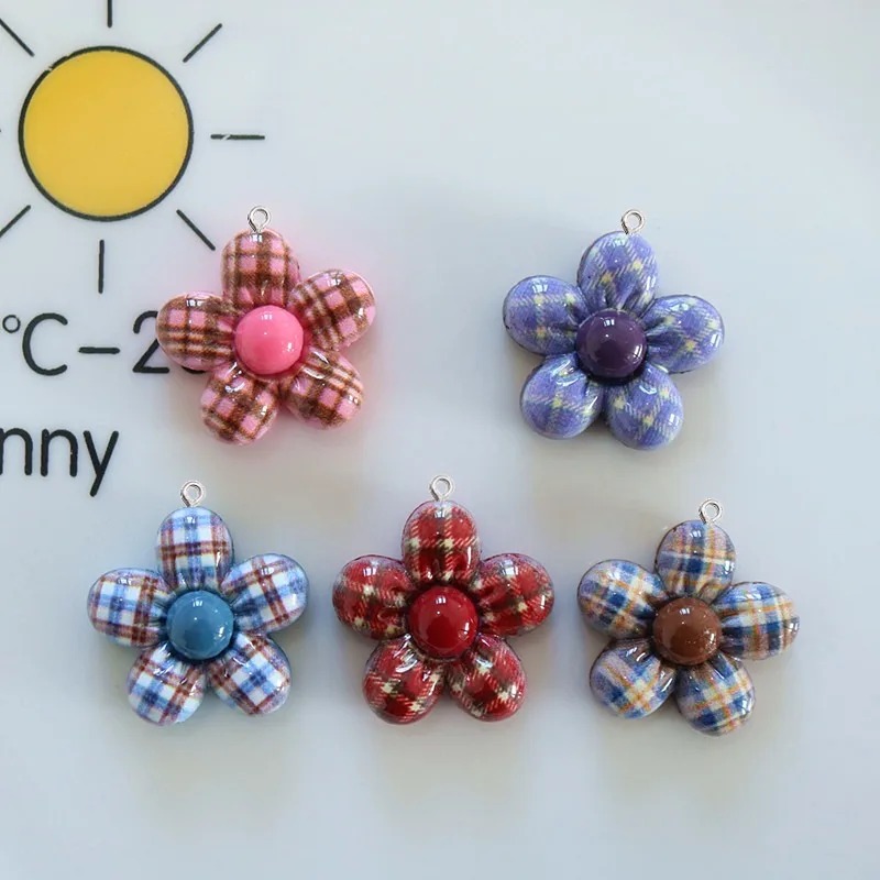 จี้เรซิ่นรูปดอกไม้หวานๆ 10 ชิ้ - Resin Art Resin บทวิจารณ์และราคา