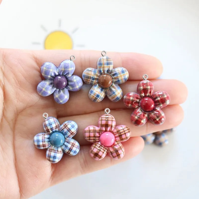 จี้เรซิ่นรูปดอกไม้หวานๆ 10 ชิ้ - Resin Art Resin บทวิจารณ์และราคา