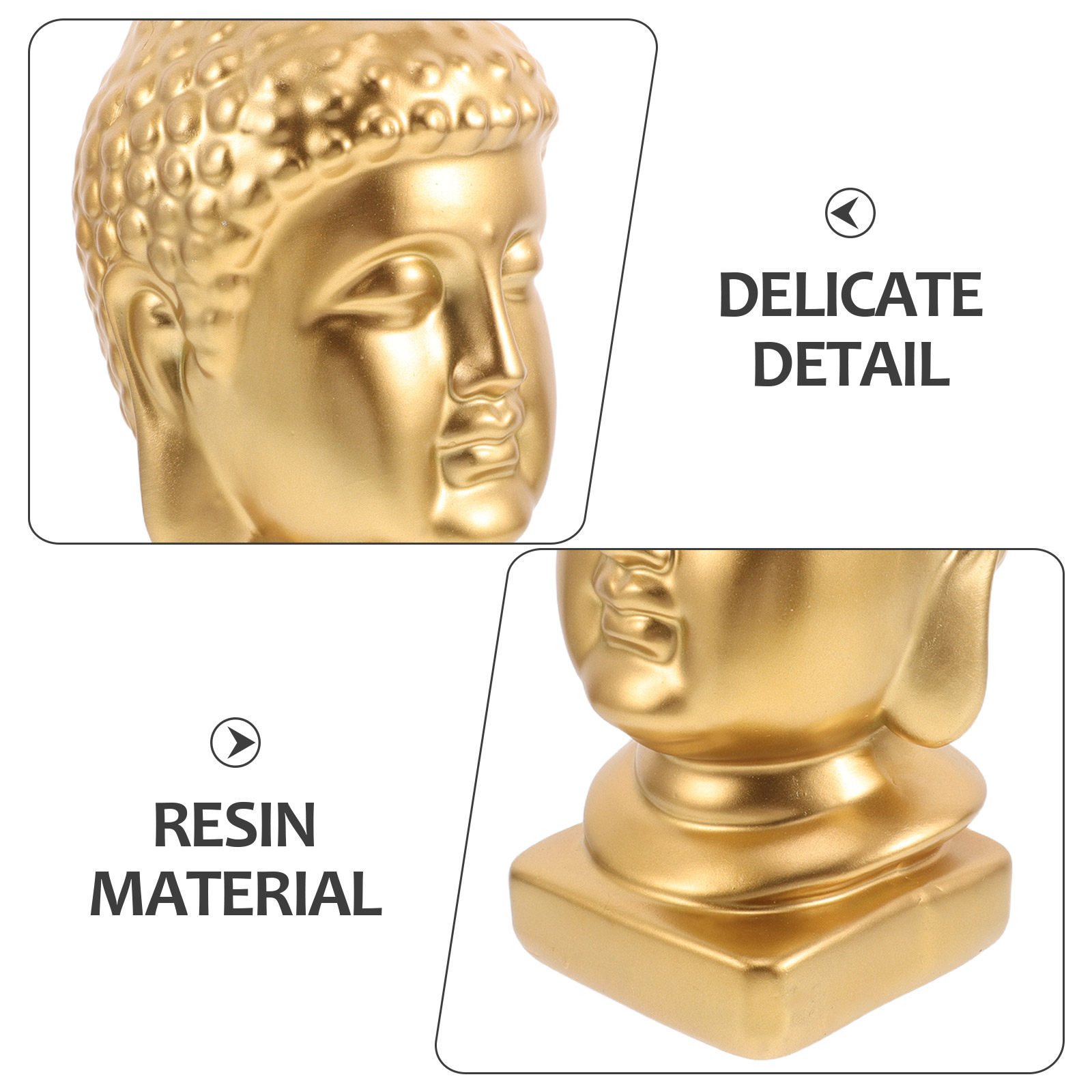รูปปั้นศีรษะพระพุทธรูปเรซิน งา - Resin Art Resin บทวิจารณ์และราคา
