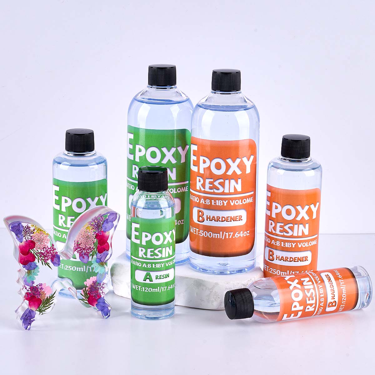 อัตราส่วน 1:1 อีพ็อกซี่เรซิ่นช - Resin Art Kit With Molds บทวิจารณ์และราคา