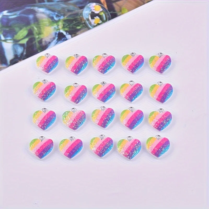 ชาร์มเรซิ่นรูปหัวใจหลากสี 10 ช - Resin Art Jewellery Kit บทวิจารณ์และราคา