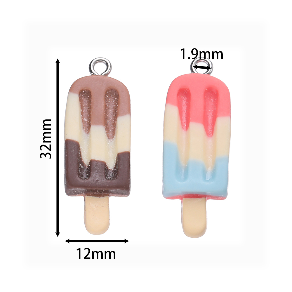 จี้เรซินรูปไอติมหลากสีน่ารัก2ม - Resin Art Jewellery Kit บทวิจารณ์และราคา