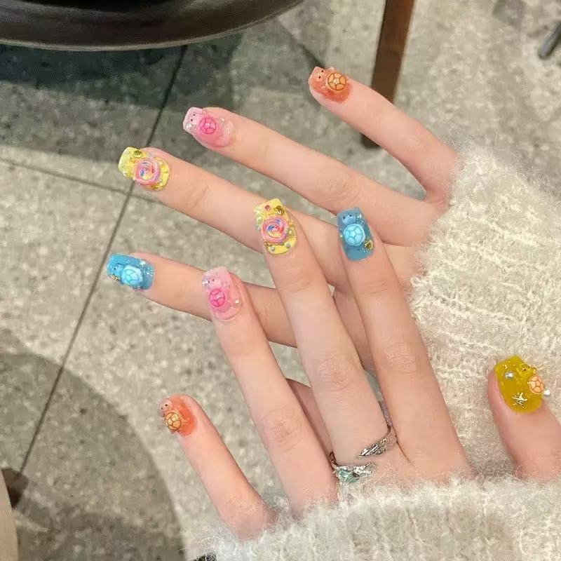 100 ชิ้นจี้เรซินรูปเต่าหลากสีแ - Resin Art Resin บทวิจารณ์และราคา