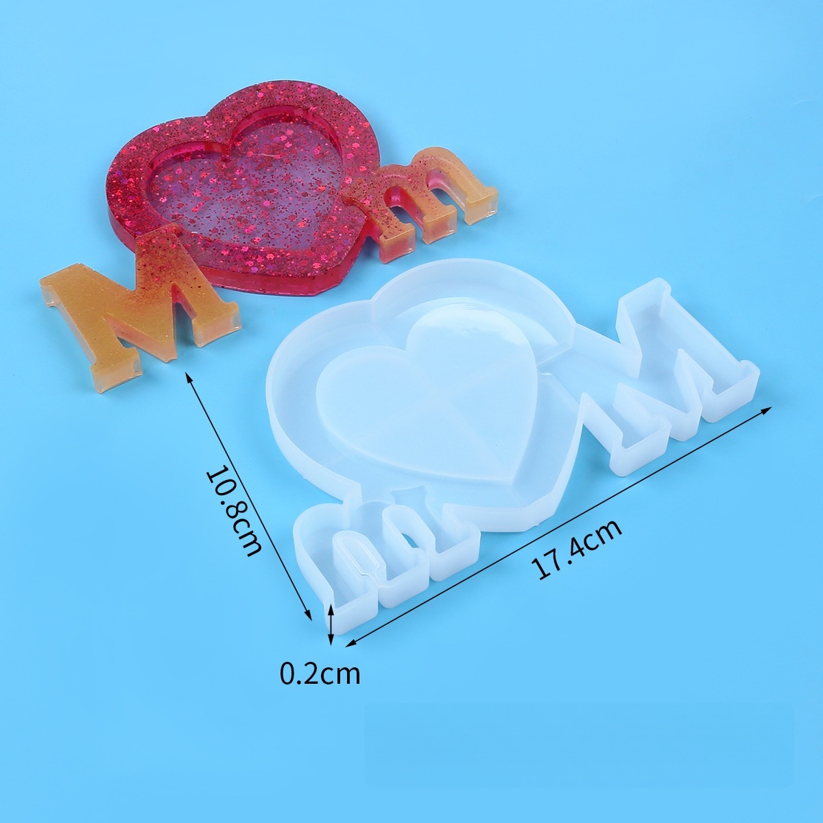 แม่พิมพ์ซิลิโคนอีพ็อกซี่เรซิ่น - Resin Art Kit With Molds บทวิจารณ์และราคา