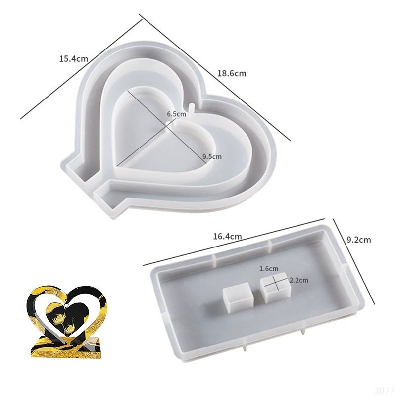 แม่พิมพ์ซิลิโคนอีพ็อกซี่เรซิ่น - Resin Art Kit With Molds บทวิจารณ์และราคา