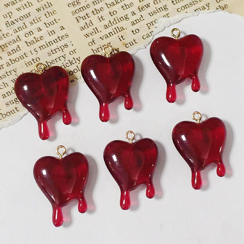 จี้เรซินรูปหัวใจหยดเลือด 10 ชิ - Resin Art Kits For Adults บทวิจารณ์และราคา