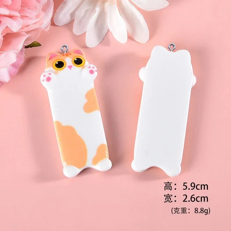 ชาร์มเรซิ่นรูปแมวน่ารัก 5 ชิ้น - Resin Art Pendant บทวิจารณ์และราคา