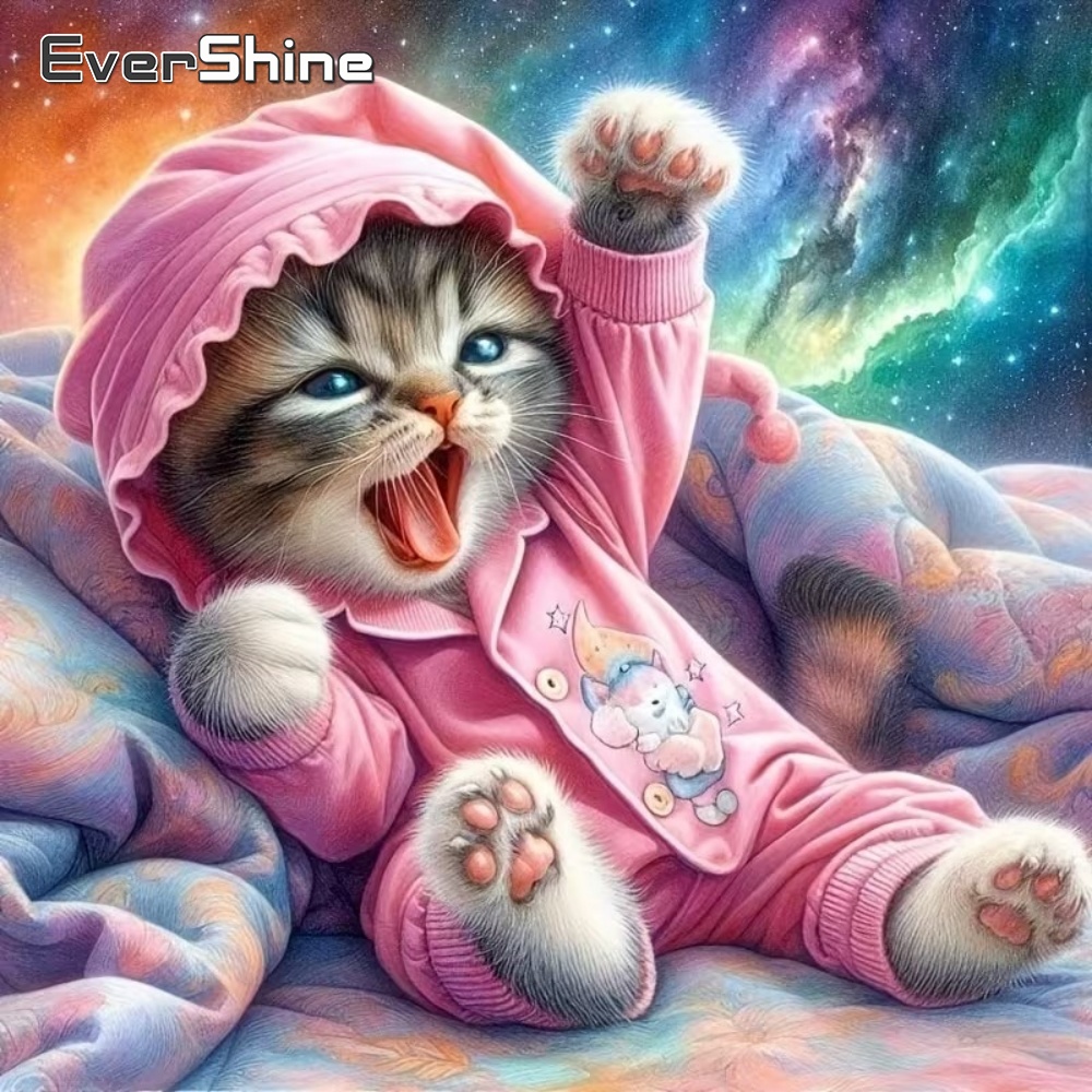 ภาพวาดเพชร EverShine ลายแมว งา - Resin Art For Beginner บทวิจารณ์และราคา