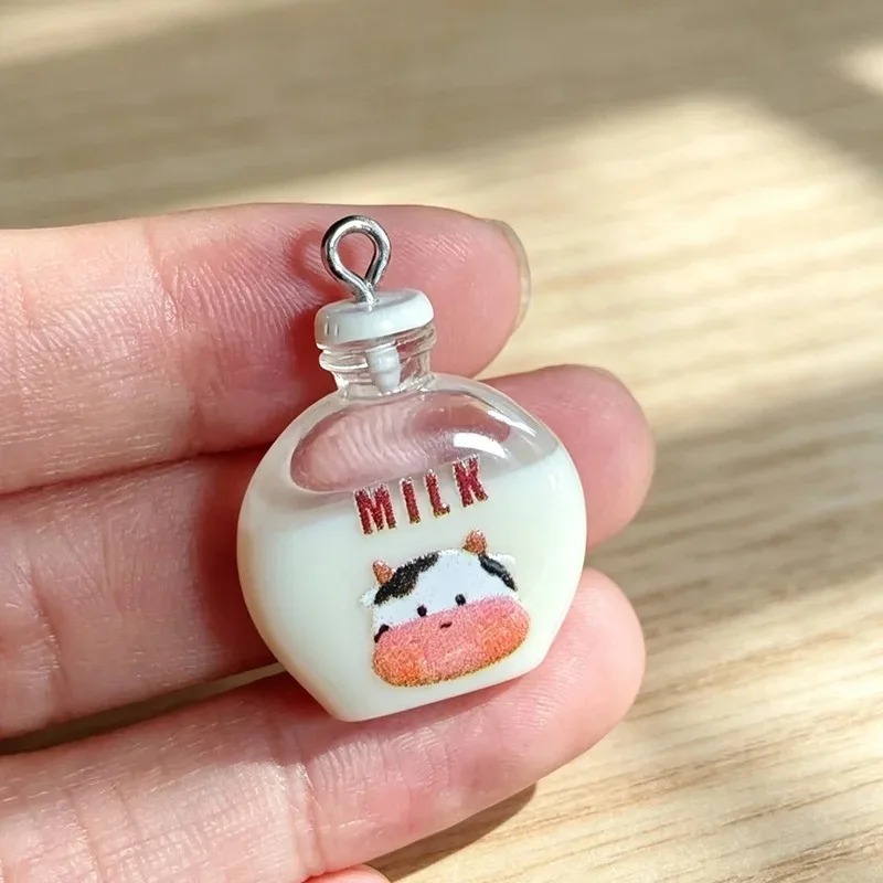 จี้เรซิ่นรูปขวดนมวัวน้อยน่ารัก - Resin Art Pendant บทวิจารณ์และราคา