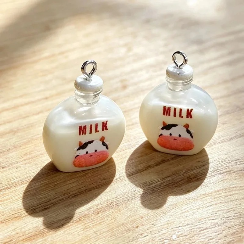 จี้เรซิ่นรูปขวดนมวัวน้อยน่ารัก - Resin Art Pendant บทวิจารณ์และราคา