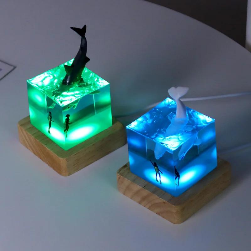 Ocean เรซิ่นปลาวาฬปลาวาฬหลังค่ - Resin Art Ocean บทวิจารณ์และราคา