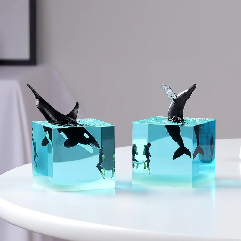 Ocean เรซิ่นปลาวาฬปลาวาฬหลังค่ - Resin Art Ocean บทวิจารณ์และราคา