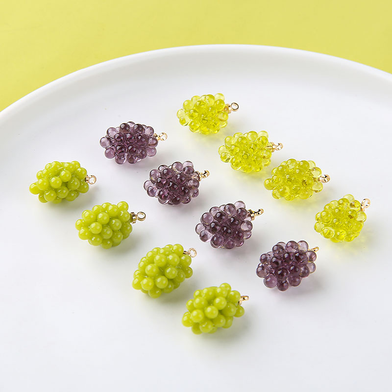 จี้เรซินรูปองุ่นน่ารัก 6 ชิ้น  - Resin Art Kits For Adults บทวิจารณ์และราคา