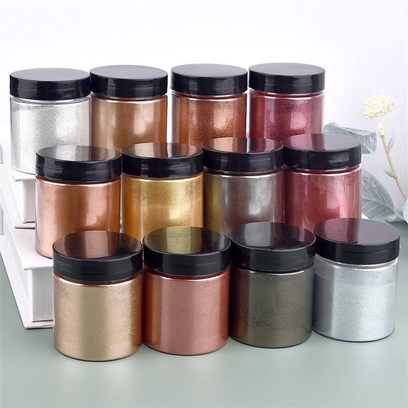 เม็ดสีเงินประกายเมทัลลิก50กรัม - Resin Art Acrylic บทวิจารณ์และราคา
