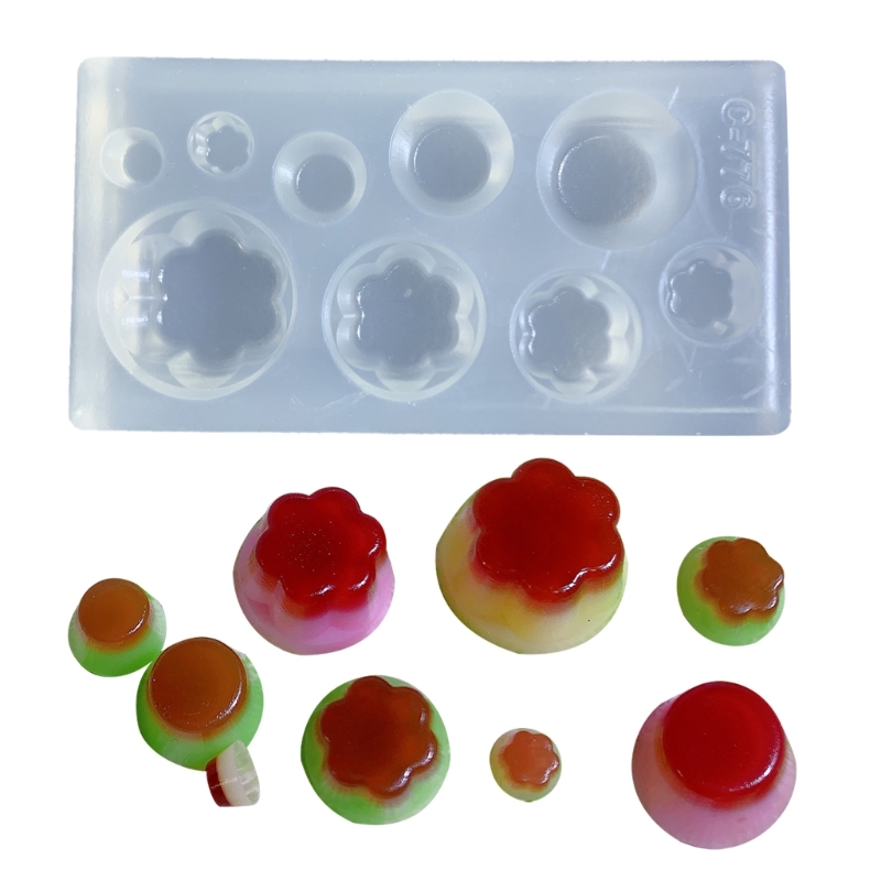 น่ารักพุดดิ้งรูปร่างซิลิโคนแม่ - Resin Art Acrylic บทวิจารณ์และราคา