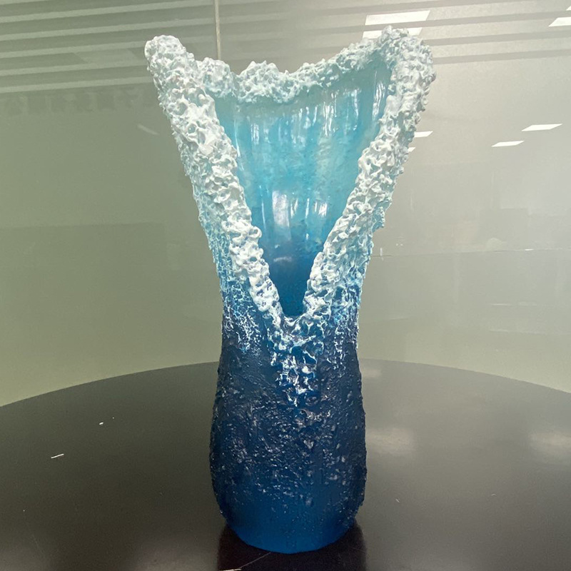 แจกันเรซิ่นลายคลื่น งานฝีมือสไ - Resin Art Ocean บทวิจารณ์และราคา