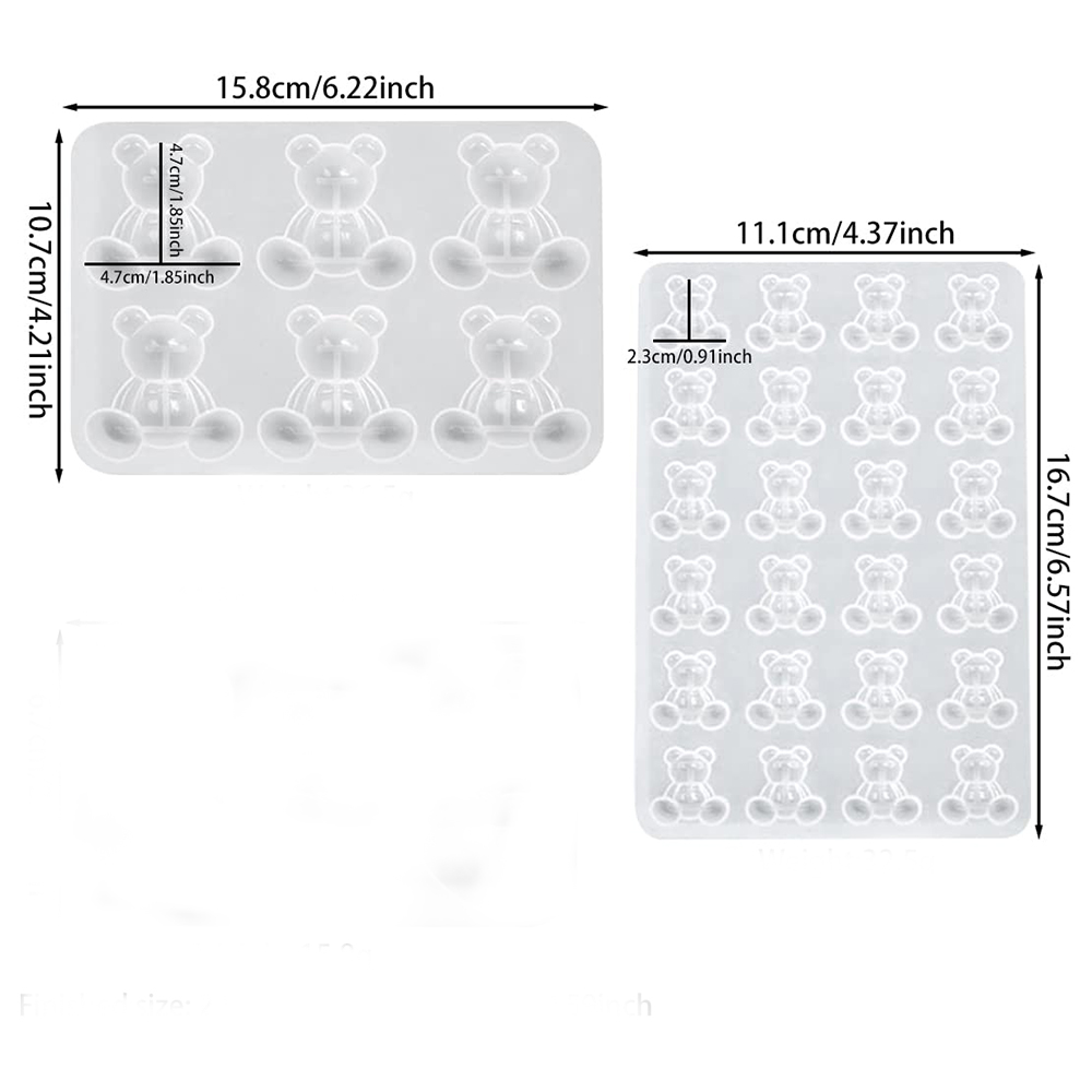 คริสตัลหมีเรซินแม่พิมพ์ซิลิโคน - Resin Art Acrylic บทวิจารณ์และราคา